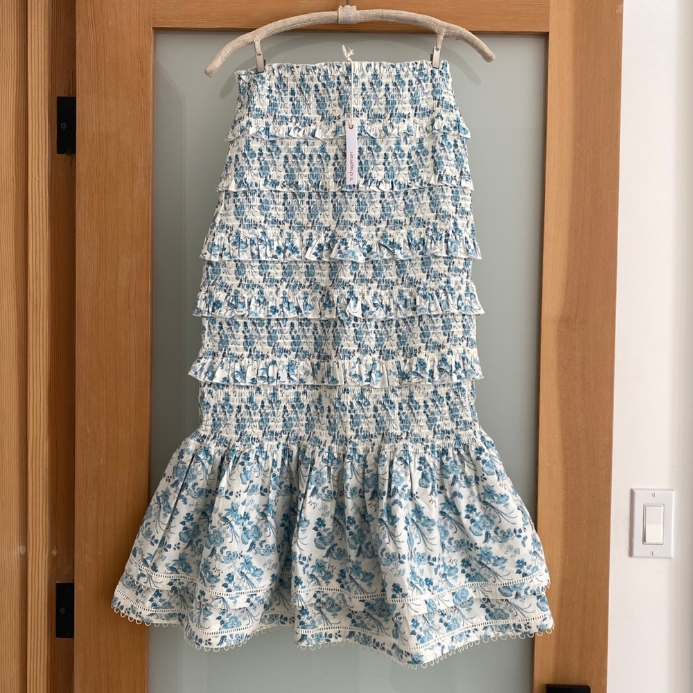 V. CHAPMAN STUDIO floral Linnea Skirt